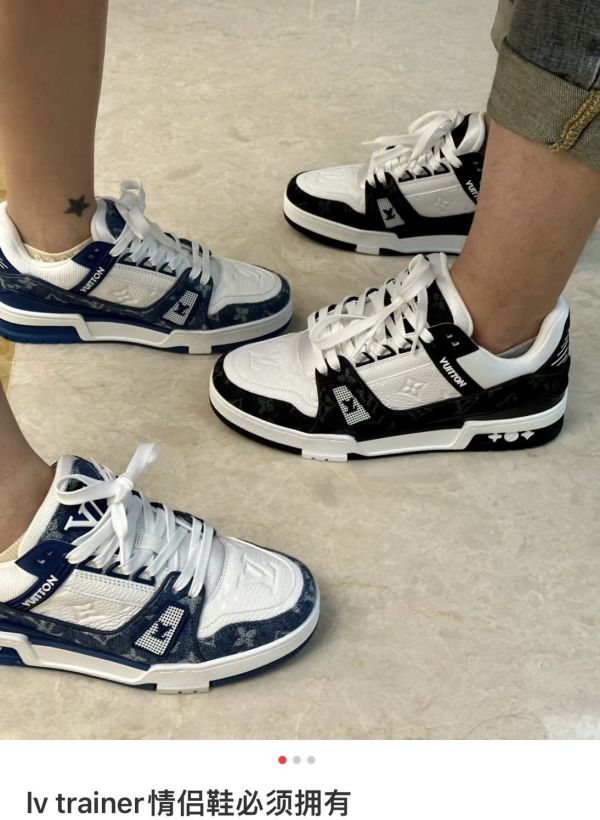 Lv trainer 牛仔藍/牛仔黑 buywithada,france,全球代購,歐洲,exquisite,quality goods,posh,fancy,luxurious