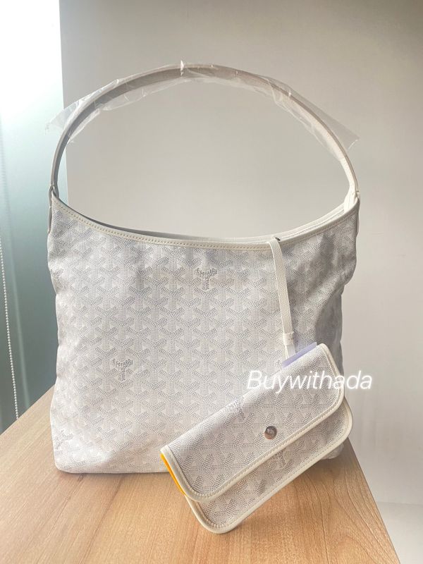GOYARD HOBO 白色 buywithada,france,全球代購,歐洲,exquisite,quality goods,posh,fancy,luxurious