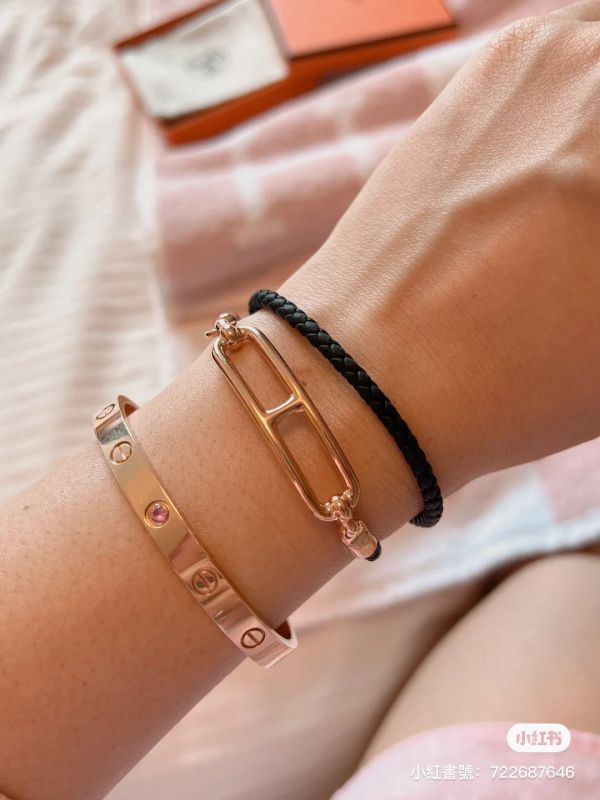 HERMES 豬鼻編織雙層手鏈 黑金 T3 buywithada,france,全球代購,歐洲,exquisite,quality goods,posh,fancy,luxurious