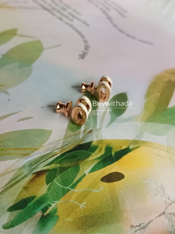 HERMES POP H MINI 耳環 白色玫瑰金 buywithada,france,全球代購,歐洲,exquisite,quality goods,posh,fancy,luxurious