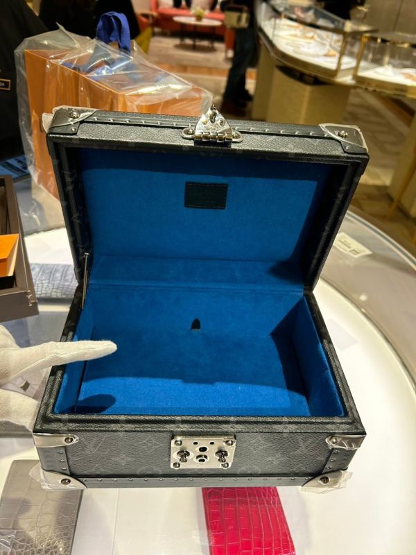 LV Coffret Trésor 24 黑色老花內深藍 buywithada,france,全球代購,歐洲,exquisite,quality goods,posh,fancy,luxurious