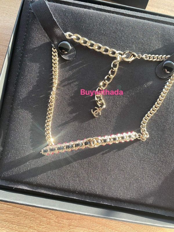CHANEL 23B 皮穿鏈桃紅頸鏈 buywithada,france,全球代購,歐洲,exquisite,quality goods,posh,fancy,luxurious