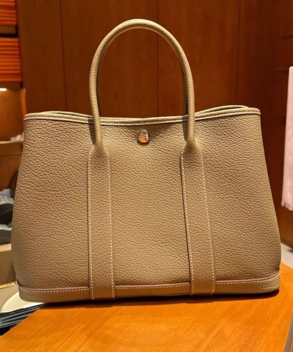 Hermès garden party 30  全皮革 大象灰 buywithada,france,全球代購,歐洲,exquisite,quality goods,posh,fancy,luxurious