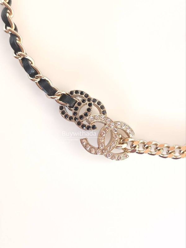 CHANEL 23 半皮穿金屬鏈頸鏈 CHOCKER buywithada,france,全球代購,歐洲,exquisite,quality goods,posh,fancy,luxurious