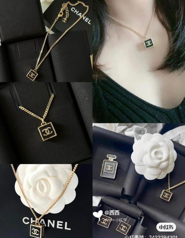 CHANEL 23S 皮革方塊項鍊 buywithada,france,全球代購,歐洲,exquisite,quality goods,posh,fancy,luxurious
