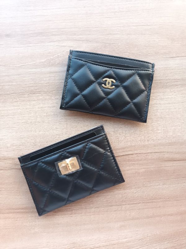 CHANEL 羊皮 黑色金釦 卡夾/名片夾 buywithada,france,全球代購,歐洲,exquisite,quality goods,posh,fancy,luxurious