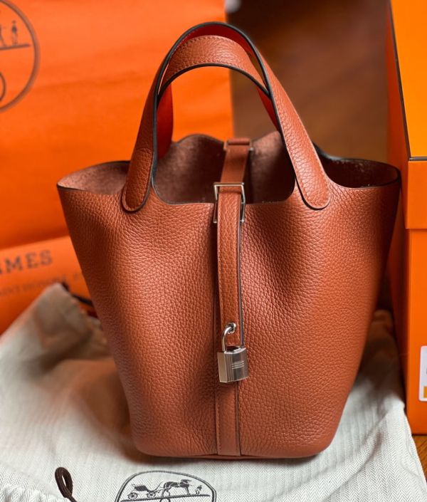 Hermes Picotin 18 6C紅銅色 銀釦 buywithada,france,全球代購,歐洲,exquisite,quality goods,posh,fancy,luxurious