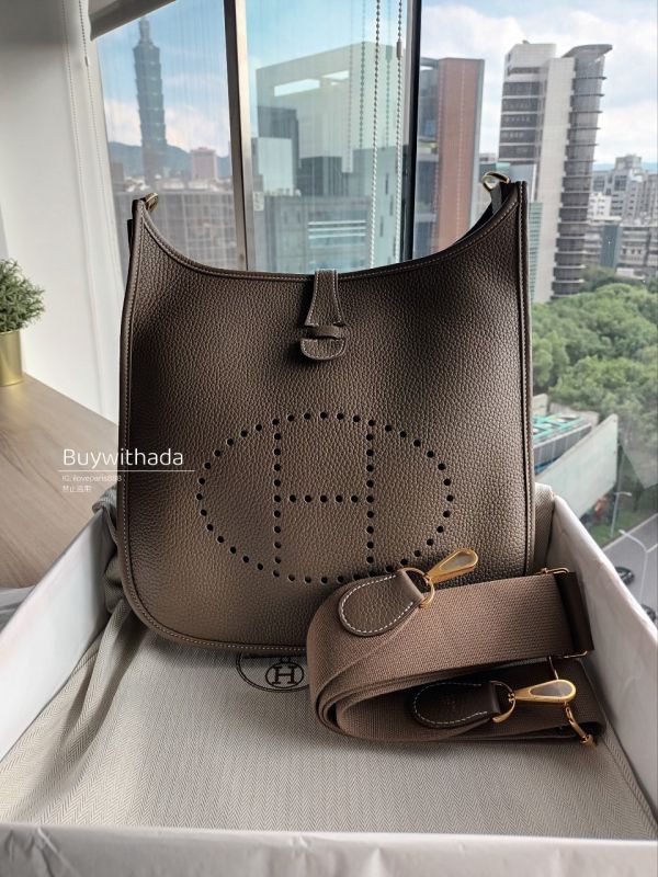 HERMES EVELYNE 29 大象灰金釦 K buywithada,france,全球代購,歐洲,exquisite,quality goods,posh,fancy,luxurious
