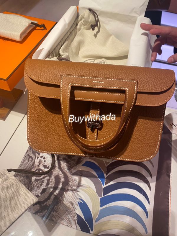 Hermes Halzan 25 金棕銀釦 buywithada,france,全球代購,歐洲,exquisite,quality goods,posh,fancy,luxurious