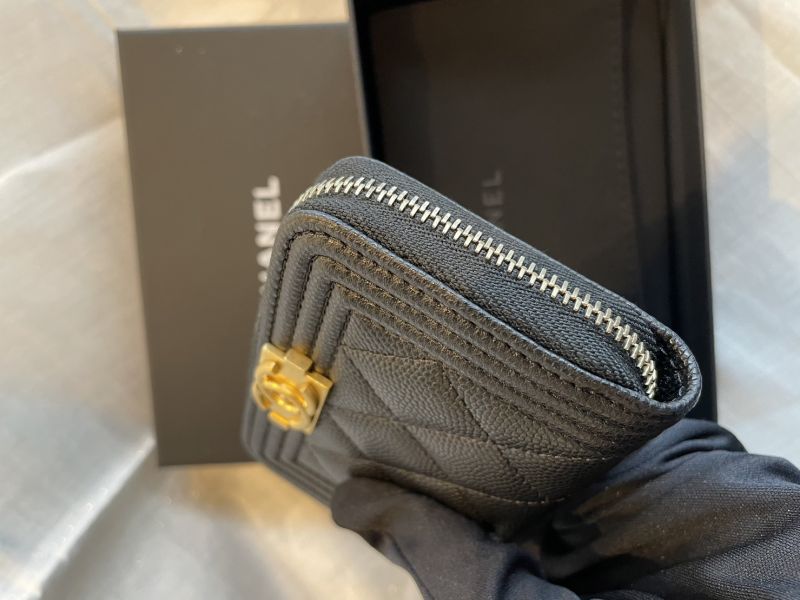 CHANEL BOY 金釦零錢卡包 buywithada,france,全球代購,歐洲,exquisite,quality goods,posh,fancy,luxurious
