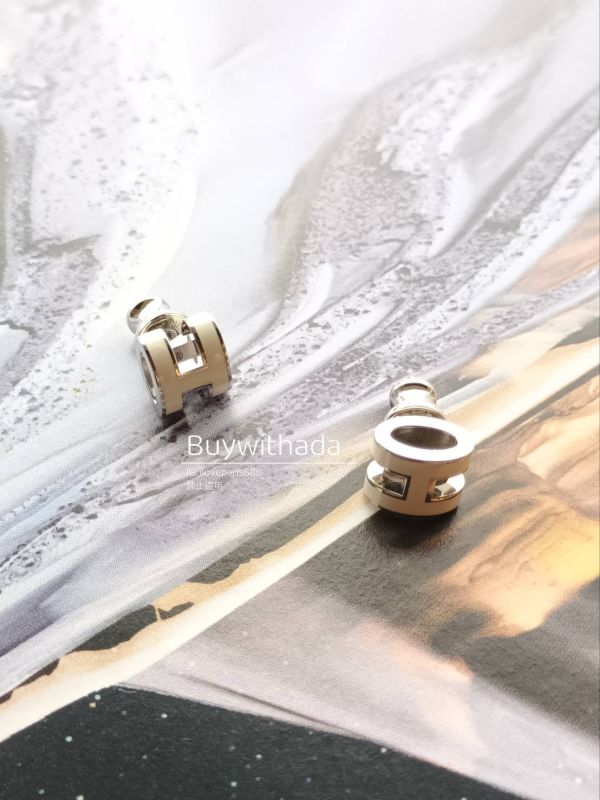 HERMES POP H MINI 白銀 耳針 buywithada,france,全球代購,歐洲,exquisite,quality goods,posh,fancy,luxurious