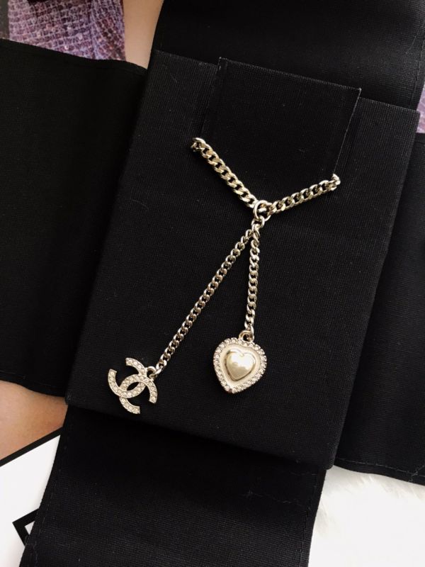 CHANEL 垂墜水鑽 愛心&CC 項鍊 buywithada,france,全球代購,歐洲,exquisite,quality goods,posh,fancy,luxurious