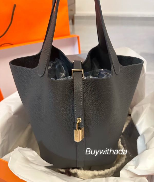 Hermes Picotin 22 石板灰 色號85 淡金釦 buywithada,france,全球代購,歐洲,exquisite,quality goods,posh,fancy,luxurious