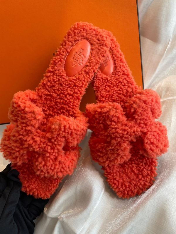 HERMES ORAN H 毛毛拖鞋 buywithada,france,全球代購,歐洲,exquisite,quality goods,posh,fancy,luxurious