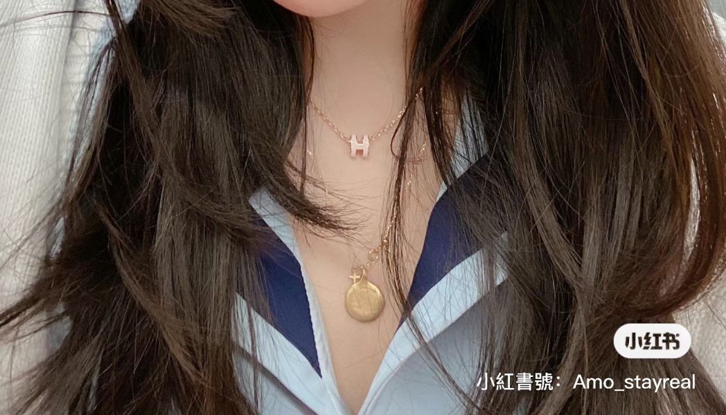 HERMES POP H MINI 粉玫瑰金 項鏈 buywithada,france,全球代購,歐洲,exquisite,quality goods,posh,fancy,luxurious