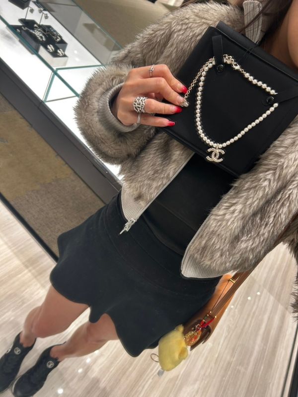 CHANEL 經典方鑽珍珠項鍊 buywithada,france,全球代購,歐洲,exquisite,quality goods,posh,fancy,luxurious