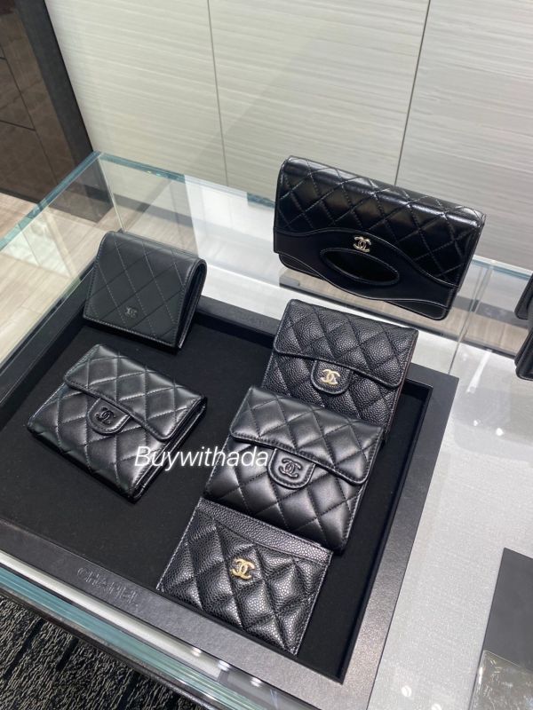CHANEL SO BLACK 三折短夾 黑色黑釦 buywithada,france,全球代購,歐洲,exquisite,quality goods,posh,fancy,luxurious