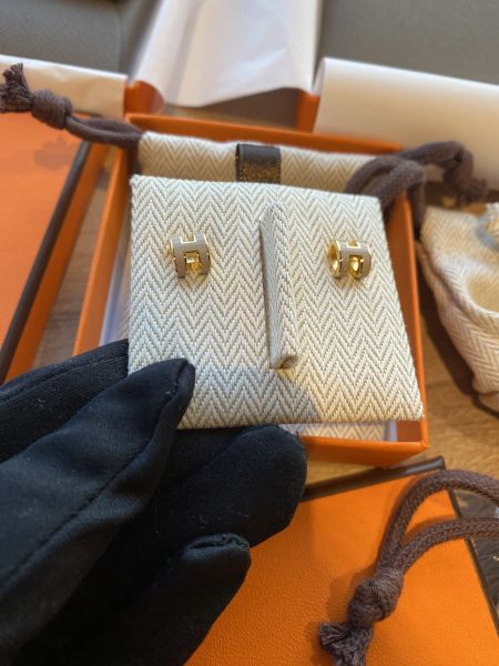 HERMES POP H MINI 耳環 奶茶金 buywithada,france,全球代購,歐洲,exquisite,quality goods,posh,fancy,luxurious