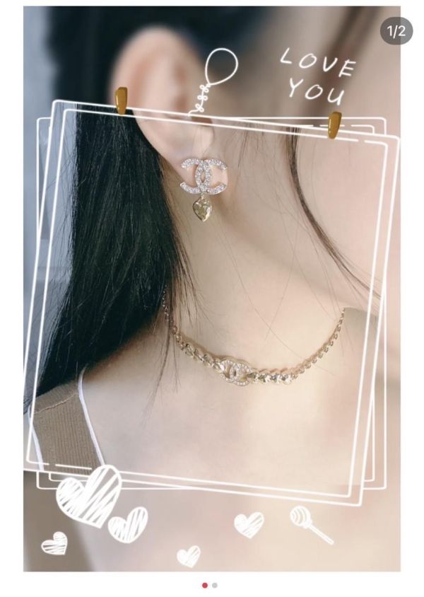 CHANEL 23 水鑽CC金色小愛心 頸鏈 buywithada,france,全球代購,歐洲,exquisite,quality goods,posh,fancy,luxurious