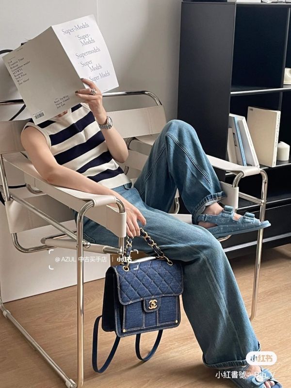 CHANEL 正本購證 手提/雙背 2用 丹寧 BACKPACK 現貨 buywithada,france,全球代購,歐洲,exquisite,quality goods,posh,fancy,luxurious