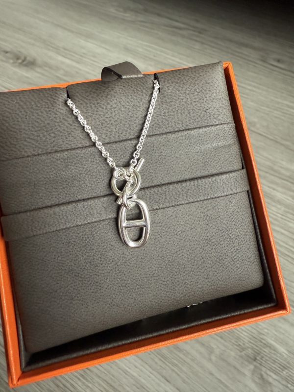 HERMES 925純銀豬鼻項鍊 buywithada,france,全球代購,歐洲,exquisite,quality goods,posh,fancy,luxurious