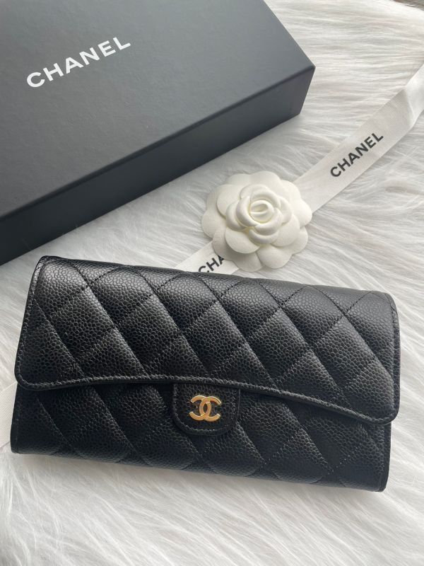 CHANEL CF 黑荔枝翻蓋金釦長夾 現貨 buywithada,france,全球代購,歐洲,exquisite,quality goods,posh,fancy,luxurious