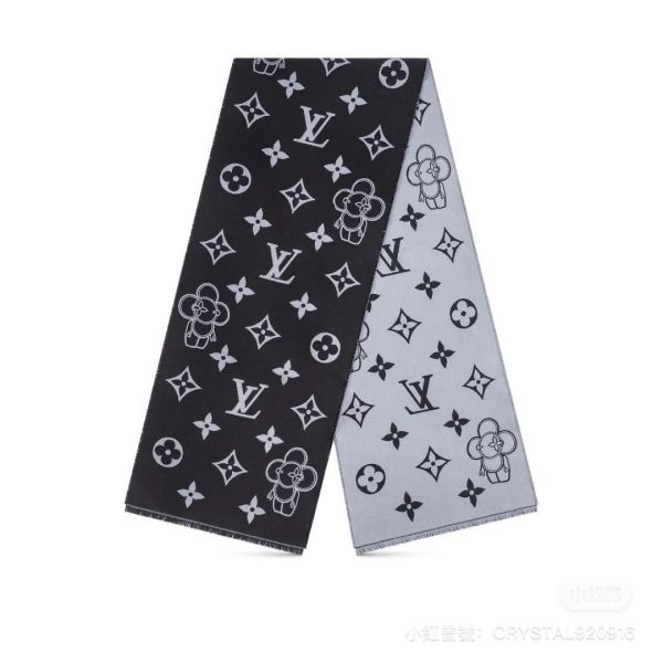 LV vivienne 限量版圍巾黑灰配色 buywithada,france,全球代購,歐洲,exquisite,quality goods,posh,fancy,luxurious