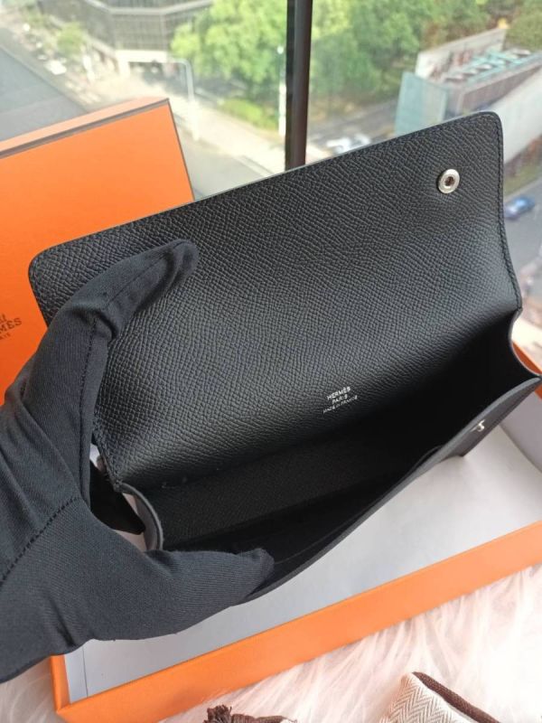 HERMES SNAP WALLET 黑銀 buywithada,france,全球代購,歐洲,exquisite,quality goods,posh,fancy,luxurious