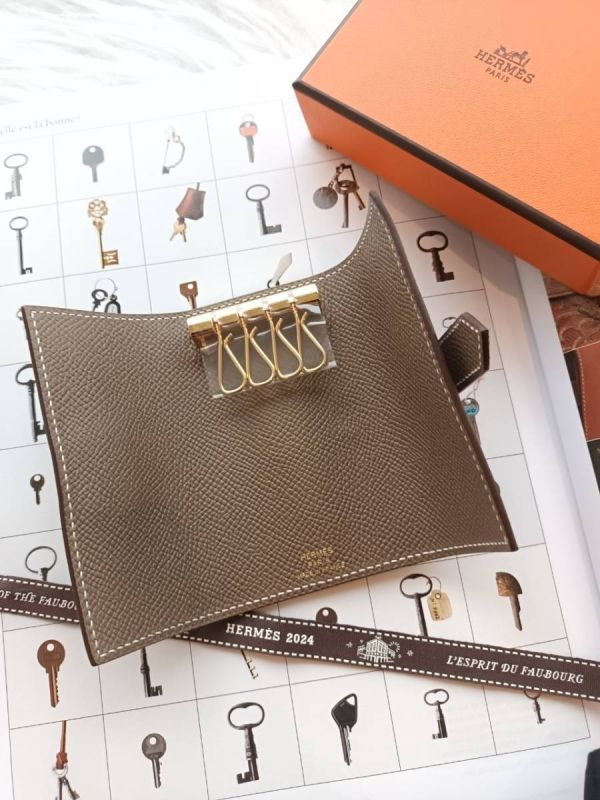 HERMES BEARN 鑰匙包 大象灰金釦 EPSOM buywithada,france,全球代購,歐洲,exquisite,quality goods,posh,fancy,luxurious