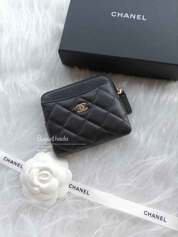 CHANEL 黑荔枝金釦 豆腐零錢卡包 buywithada,france,全球代購,歐洲,exquisite,quality goods,posh,fancy,luxurious