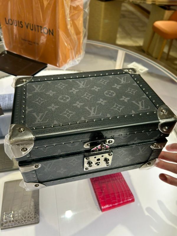 LV Coffret Trésor 24 黑色老花內深藍 buywithada,france,全球代購,歐洲,exquisite,quality goods,posh,fancy,luxurious