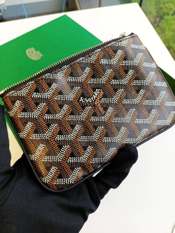 GOYARD 黑色一字拉鍊小包 buywithada,france,全球代購,歐洲,exquisite,quality goods,posh,fancy,luxurious