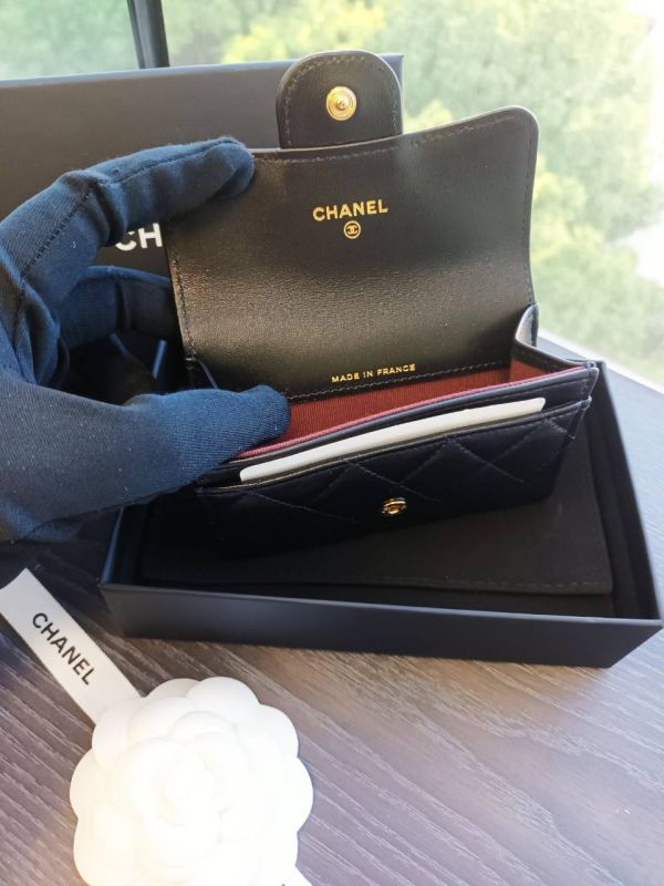 CHANEL CF 單層卡包 羊皮 黑色 金釦 buywithada,france,全球代購,歐洲,exquisite,quality goods,posh,fancy,luxurious