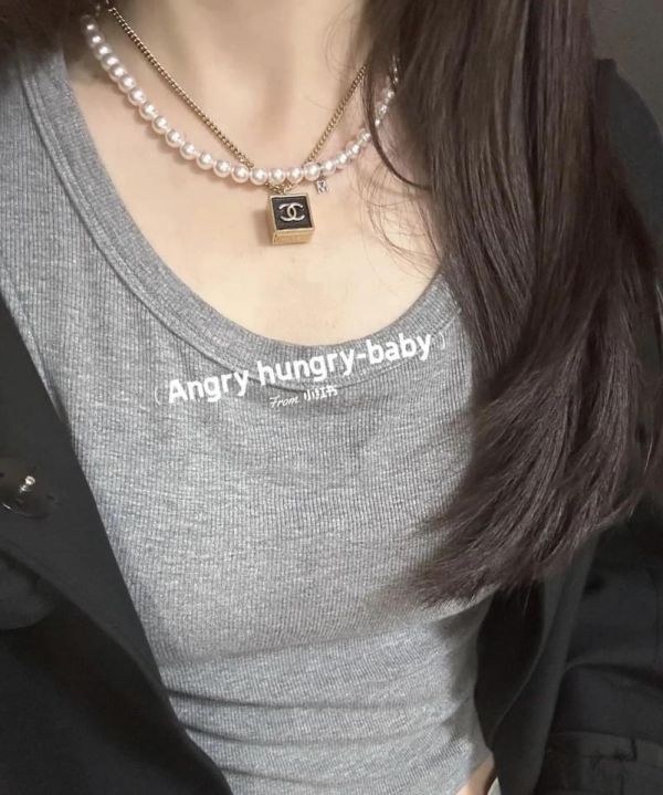 CHANEL 23S 皮革方塊項鍊 buywithada,france,全球代購,歐洲,exquisite,quality goods,posh,fancy,luxurious