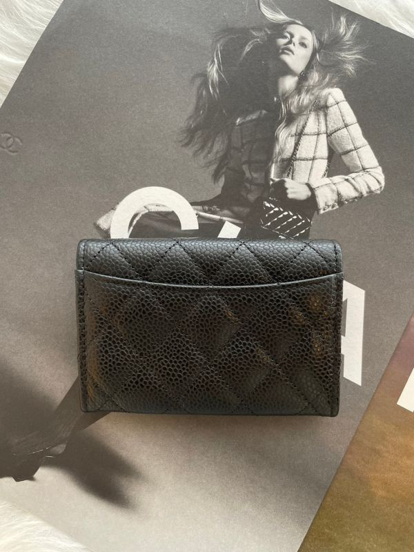 CHANEL O COIN PURSE CF 黑荔枝銀釦 單層零錢卡包 buywithada,france,全球代購,歐洲,exquisite,quality goods,posh,fancy,luxurious