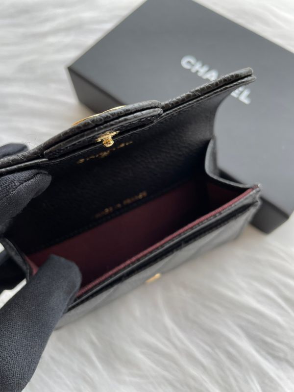 CHANEL O COIN PURSE CF 黑荔枝金釦 單層零錢卡包 buywithada,france,全球代購,歐洲,exquisite,quality goods,posh,fancy,luxurious