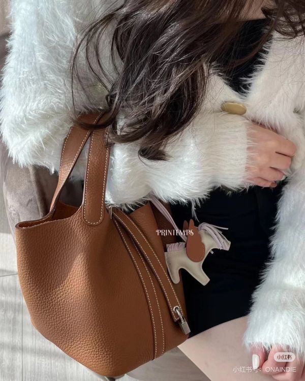 HERMES Picotin 18 金棕銀扣 buywithada,france,全球代購,歐洲,exquisite,quality goods,posh,fancy,luxurious