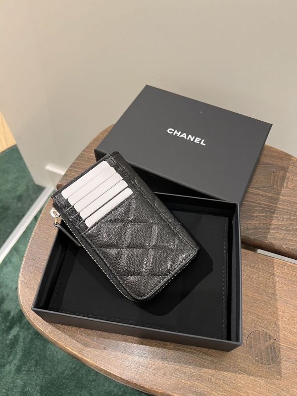 CHANEL 新款L拉鍊零錢卡包 黑荔枝金釦 buywithada,france,全球代購,歐洲,exquisite,quality goods,posh,fancy,luxurious