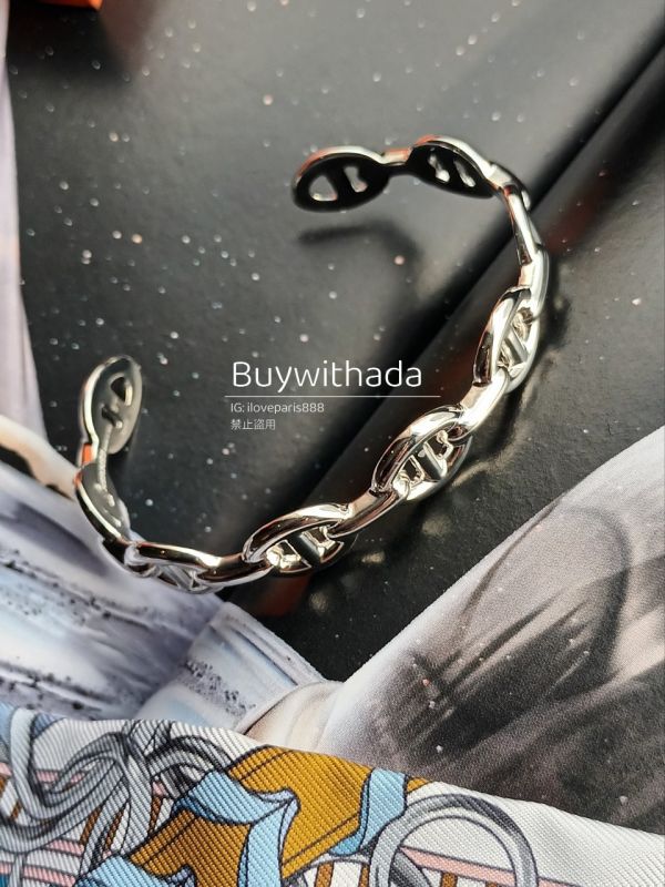 HERMES 純銀豬鼻手鐲 buywithada,france,全球代購,歐洲,exquisite,quality goods,posh,fancy,luxurious