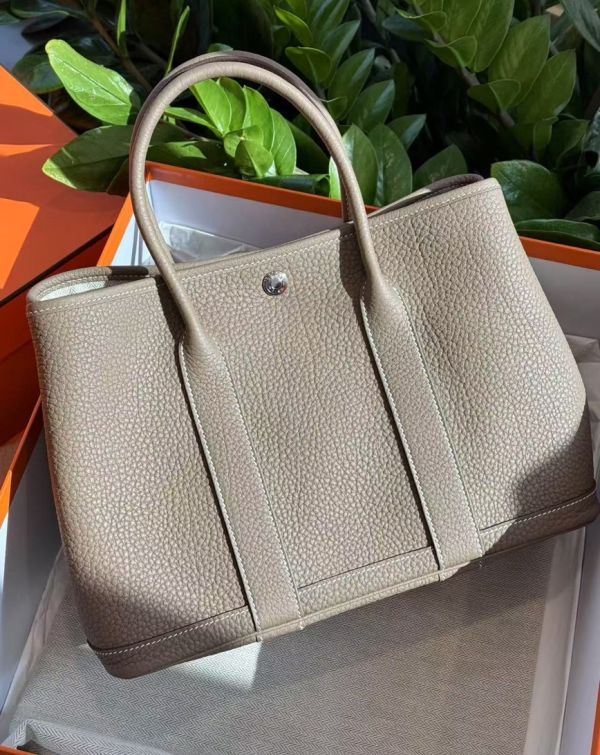 Hermès garden party 30  全皮革 大象灰 buywithada,france,全球代購,歐洲,exquisite,quality goods,posh,fancy,luxurious