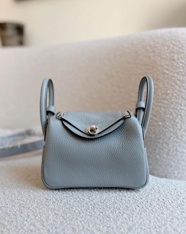 Hermès mini Lindy木偶灰銀 灰藍調絕美 現貨 buywithada,france,全球代購,歐洲採購,exquisite,quality goods,fancy,luxurious