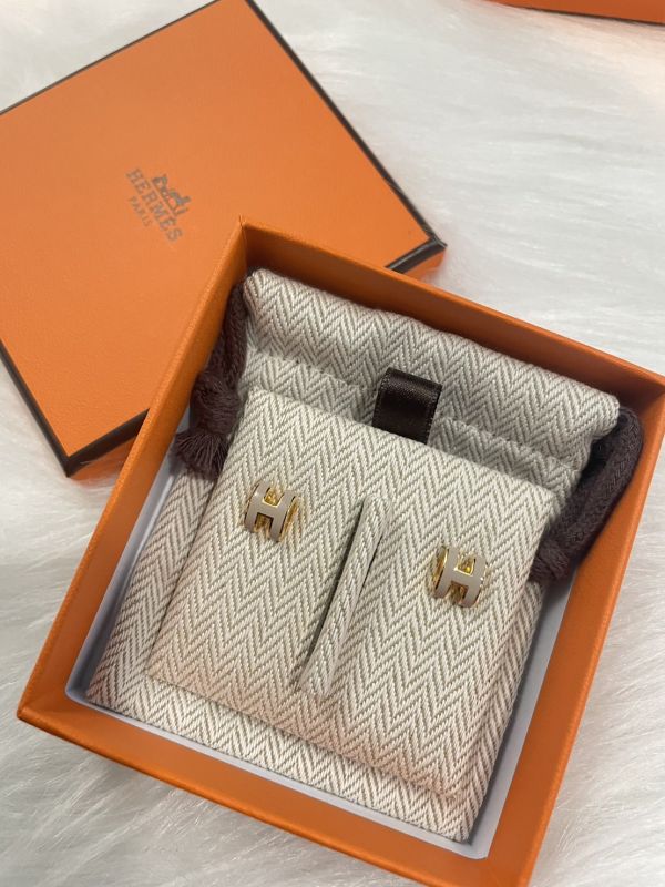 HERMES POP H MINI 耳環 奶茶金 buywithada,france,全球代購,歐洲,exquisite,quality goods,posh,fancy,luxurious