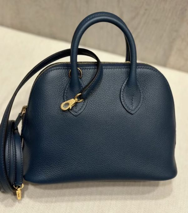 Hermès Mini bolide  普鲁士藍金釦 ec皮 buywithada,france,全球代購,歐洲,exquisite,quality goods,posh,fancy,luxurious