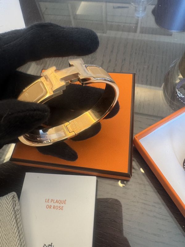 HERMES H 手環 奶茶玫瑰金 PM buywithada,france,全球代購,歐洲,exquisite,quality goods,posh,fancy,luxurious