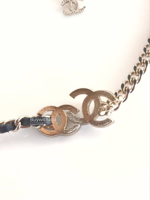 CHANEL 23 半皮穿金屬鏈頸鏈 CHOCKER buywithada,france,全球代購,歐洲,exquisite,quality goods,posh,fancy,luxurious