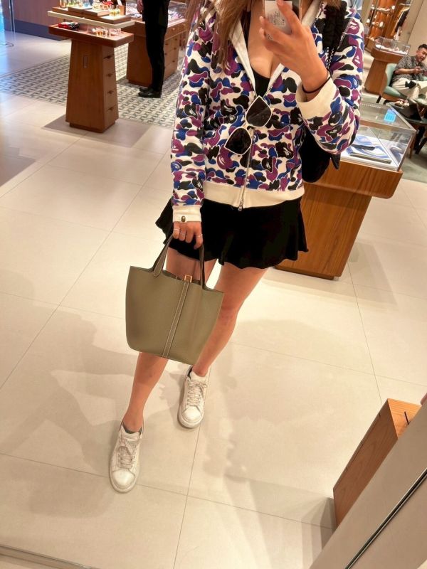 HERMES PICOTIN 22 大象灰金釦 現貨甜價一個 售出重報 buywithada,france,全球代購,歐洲,exquisite,quality goods,posh,fancy,luxurious