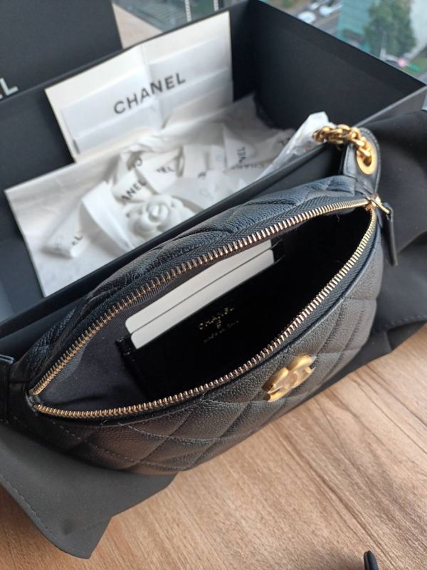 台灣現貨 CHANEL 24P 黑荔枝愛心調節釦 胸包/腰包 buywithada,france,全球代購,歐洲,exquisite,quality goods,posh,fancy,luxurious