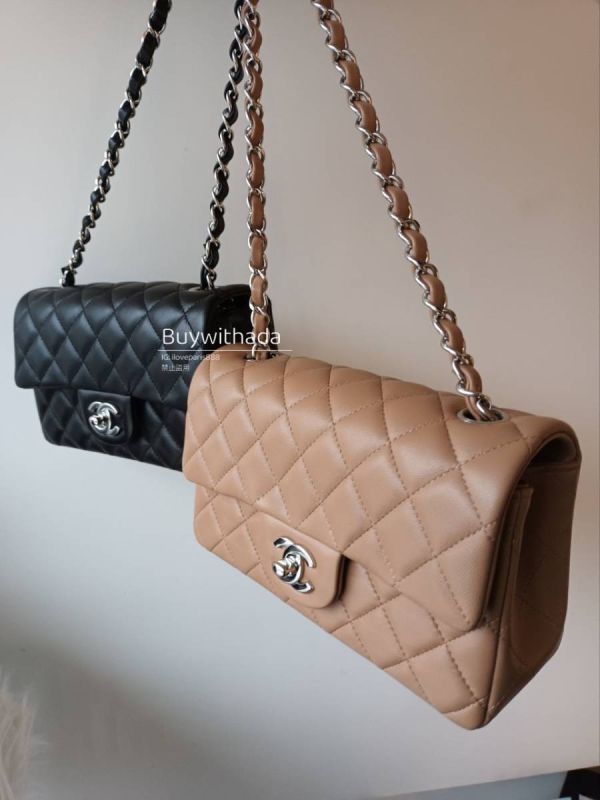 爆款CHANEL MINI CF20 黑色銀釦羊皮口蓋包 buywithada,france,全球代購,歐洲,exquisite,quality goods,posh,fancy,luxurious