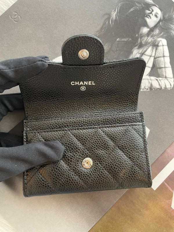 CHANEL O COIN PURSE CF 黑荔枝銀釦 單層零錢卡包 buywithada,france,全球代購,歐洲,exquisite,quality goods,posh,fancy,luxurious