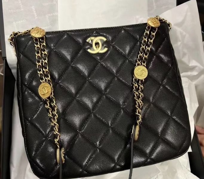Chanel 金幣鏈條hobo 黑荔枝金 buywithada,france,全球代購,歐洲,exquisite,quality goods,posh,fancy,luxurious